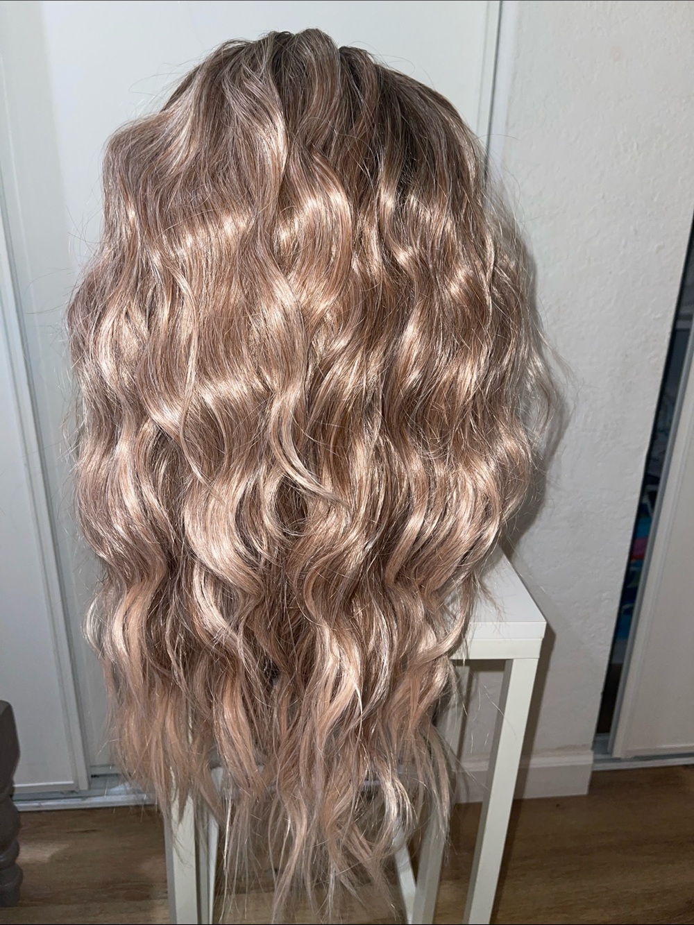 Futura Synthetic Lace Front Wig – Ashy Pink/Peach – 25"-26" – Brand New